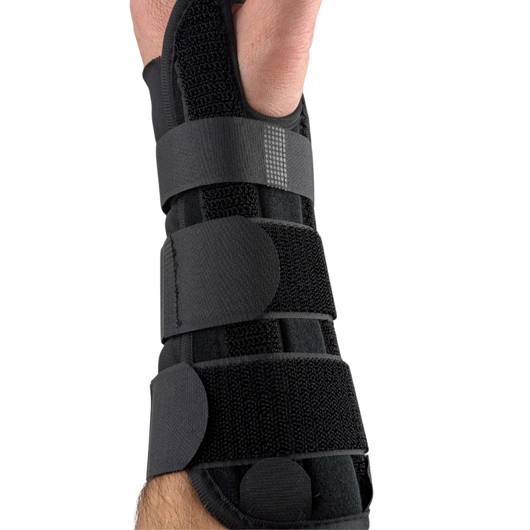 Andningsbart handledsstöd med kardborreband för perfekt passform