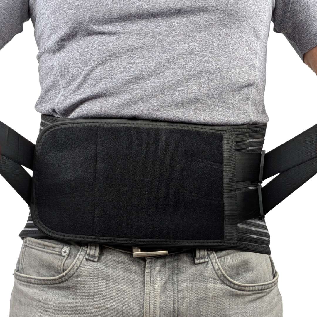 Justerbart ryggstöd med lumbal ryggkudde för smärtlindring och hållningskorrigering