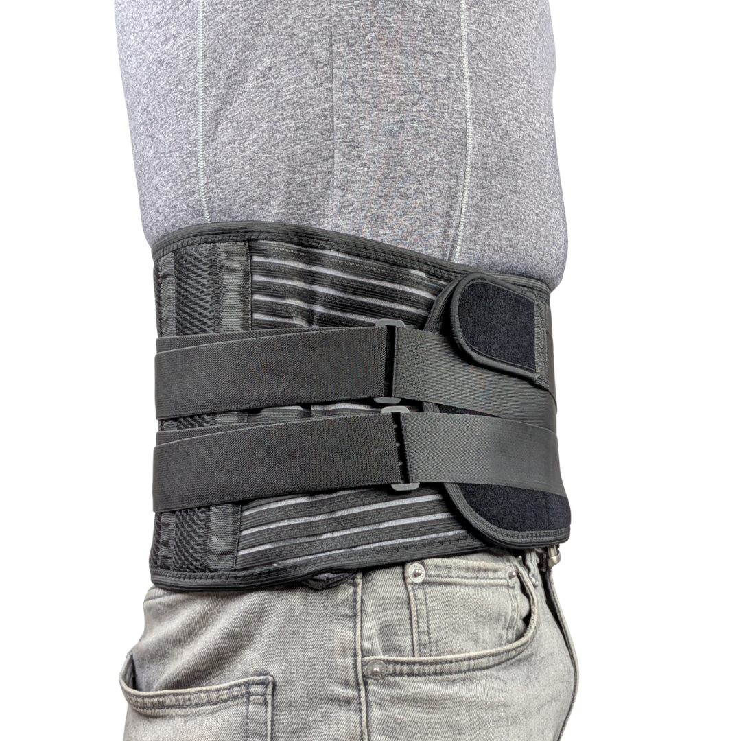 Justerbart ryggstöd med lumbal ryggkudde för smärtlindring och hållningskorrigering