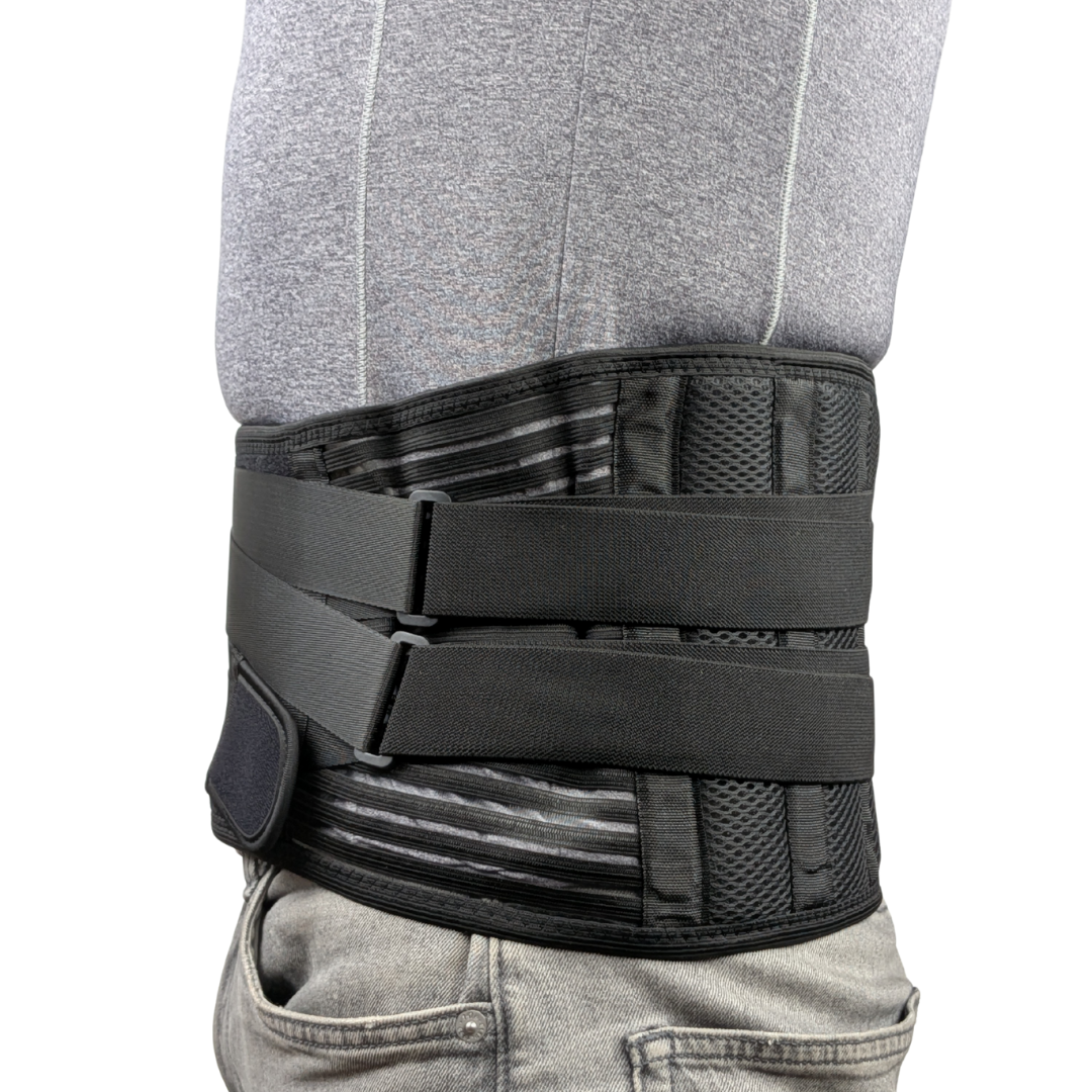 Justerbart ryggstöd med lumbal ryggkudde för smärtlindring och hållningskorrigering